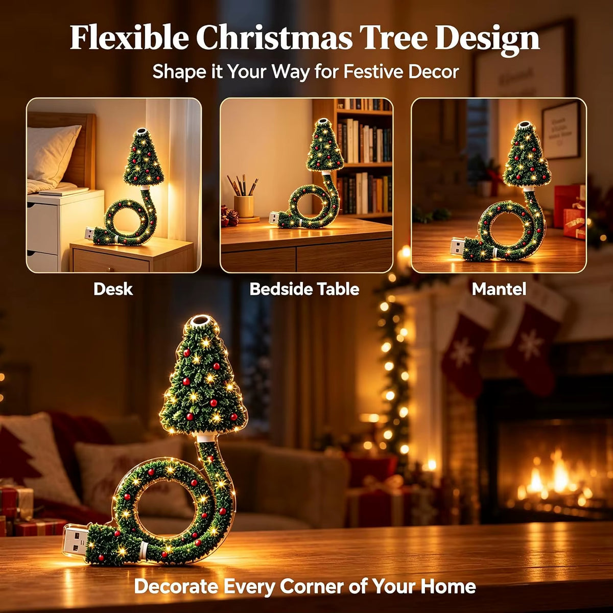 Christmas Tree Ceiling Projector, Plug and Play HD Christmas Projector